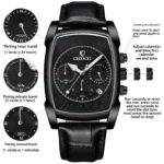 Multifunctional Watch with Leather Belt - Image 4