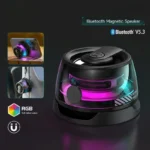 G200 Portable Magnetic BT Speaker with RGB Light and Phone Holder