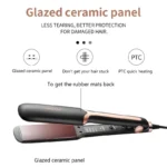 Ceramic Glazed No Damage Hair Straightener | 110-240V Universal Voltage Salon Flat Iron - Image 6