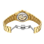 Skeleton Steampunk Men's Automatic Mechanical Watch | Silver Blue Full Steel Waterproof - Image 6