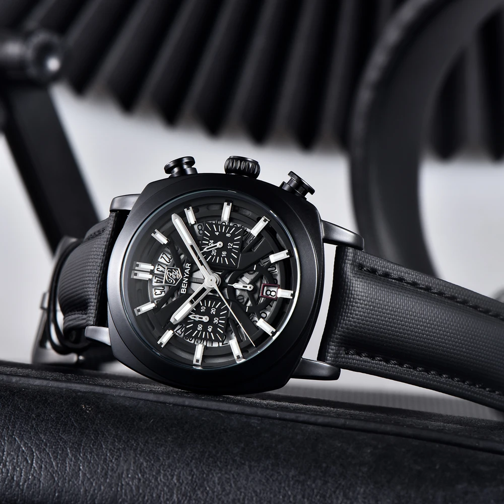 Top-Luxury-Mens-Quartz-Chronograph-Watch-Designer-Wristwatch.jpg Top Luxury Men's Quartz Chronograph Watch, showing the sub-dials, pusher buttons, elegant dial details, and high-end designer aesthetic suitable for a man's stylish wristwatch.