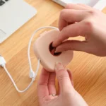 Rotatable Cable Earphone Storage Box for Desk Organization