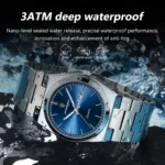 Luxury Date & Week Waterproof Watch for Men – Stylish Fashion Timepiece - Image 3