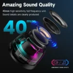 G200 Portable Magnetic BT Speaker with RGB Light and Phone Holder