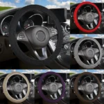 Universal Skidproof Fabric Car Steering Wheel Cover | Durable, Soft, Anti-Slip Auto Interior - Image 3