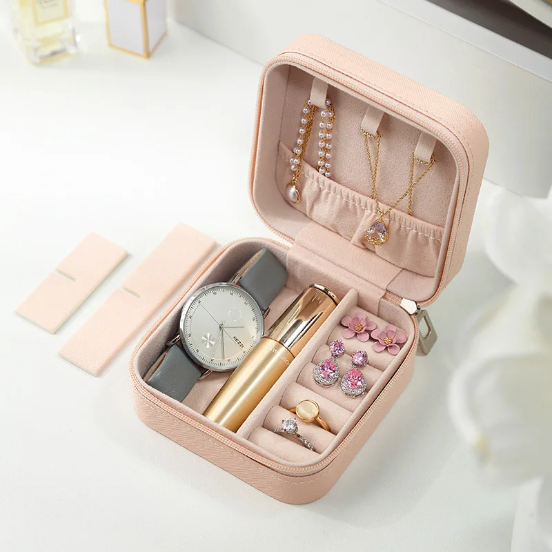 kf-Sb98e8c04d1d04e228cbc0caf4472ab59M Portable Mini Jewelry Storage Box – Travel-Friendly Organizer for Rings, Earrings & Necklaces - Image 3