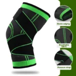 Adjustable Compression Knee Support Band | 3D Weave Protection for Sports (Unisex) - Image 3