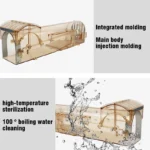 Home Automatic Mousetrap Rat Plastic Mouse Trap Rodent Exterminator Environmental Safety Mouse Cage Non-toxic Live Mouse Trap - Image 2