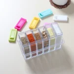 6-Piece Seasoning Box Set with spoons and lids for spice storage and kitchen organization