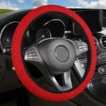 Universal Skidproof Fabric Car Steering Wheel Cover | Durable, Soft, Anti-Slip Auto Interior