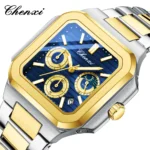 Men’s Multifunctional Stainless Steel Watch – Luxury Chronograph Quartz Wristwatch - Image 5