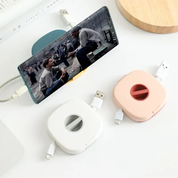 Rotatable Cable Earphone Storage Mobile Phone Holder Cable Sorting Box Cable Manager