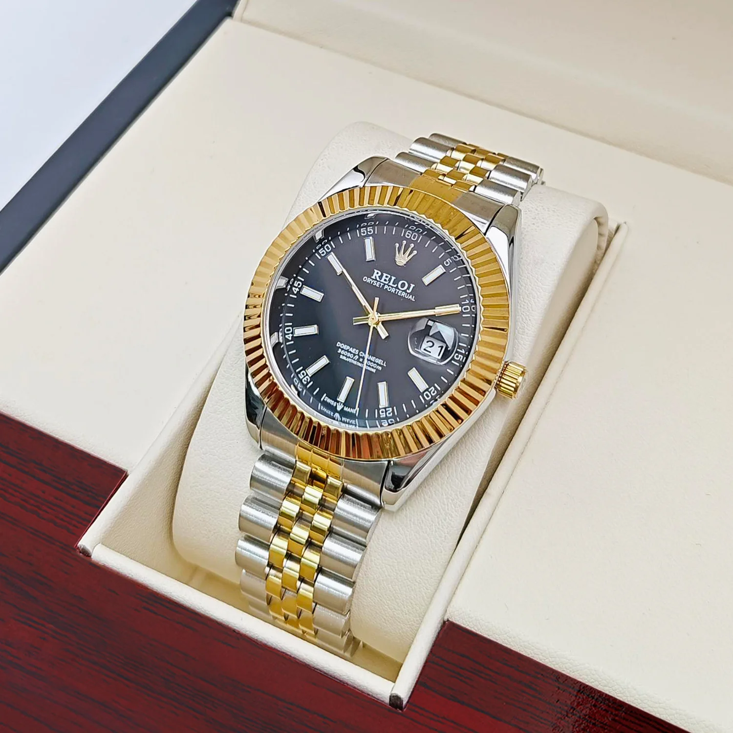 Log-Series-High-End-Business-Men-Quartz-Watch-Dress-Professional.jpg Log Series High-End Business Men's Quartz Watch, showing the elegant, minimalist white or black dial, classic markers, and stainless steel case and band, suitable as a professional dress watch.