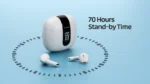 Ronin R-190 Mashion True Wireless Earbuds and their sleek, compact charging case, highlighting the minimalist, modern design.