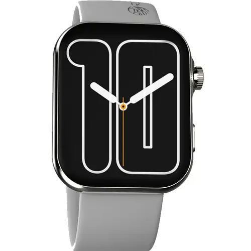 Ronin-R09-Smart-Watch-Black-Bluetooth-Calling.jpg Front view of the Ronin R-09 Smart Watch, black case with a digital screen displaying a clock face and fitness data.