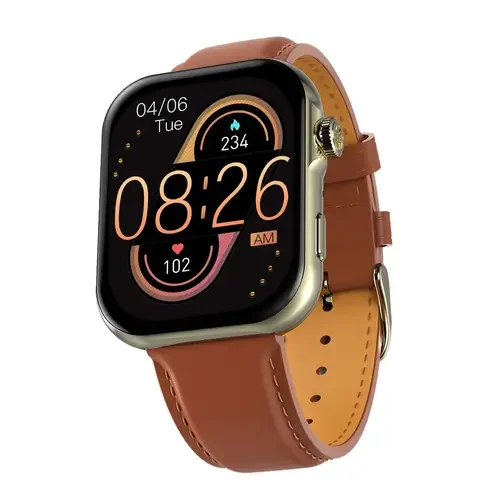 Front view of the Ronin R-09 Ultra Smart Watch, featuring a rugged, durable case, large screen, and textured adventure strap.