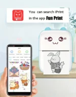 Portable Mini Cat Thermal Printer 58mm Bluetooth Wireless for Android and iOS