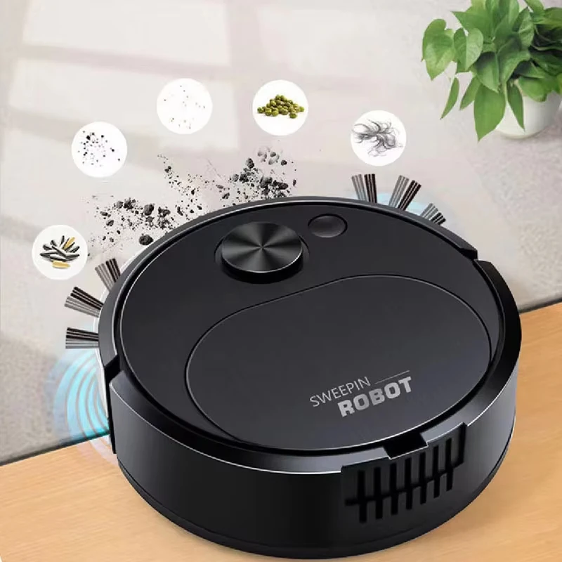 USB Smart Robot Vacuum Cleaner 3-in-1 Wireless USB Smart Robot Vacuum Cleaner Sweeping Mopping Wireless for Home and Office