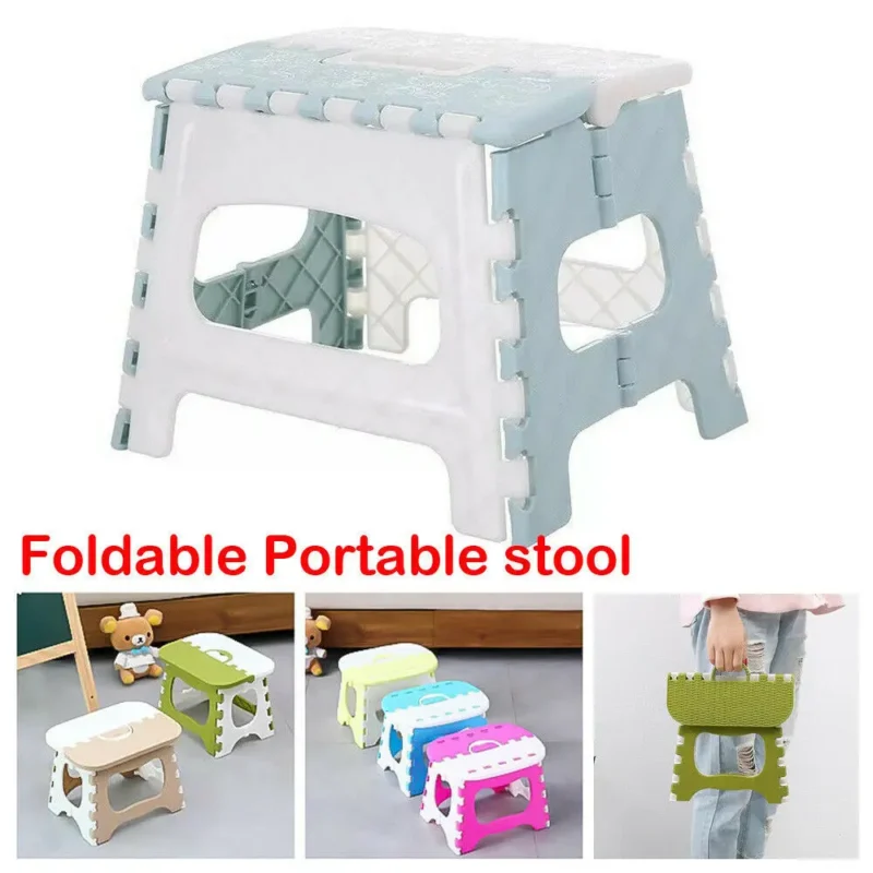 Portable Folding Plastic Step Stool for Kids and Adults
