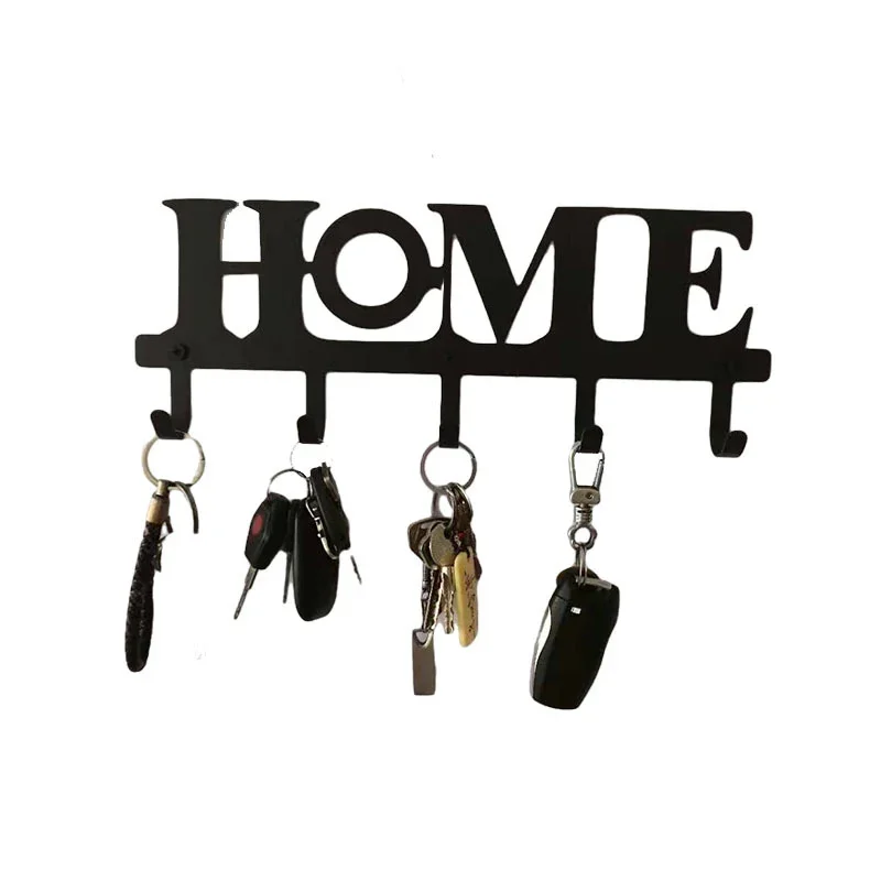 "Key Holder For Wall Mount 5-Hook Metal Rack for Home"