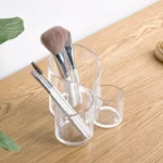 Transparent Acrylic Makeup Brush Storage Box Lipstick Organizer Cosmetic Holder for Vanity