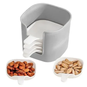 Dipping Sauce Dish Set of 6 Portable Sauce Bowls with Handle for Dips and Snacks