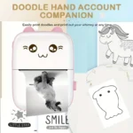 Portable Mini Cat Thermal Printer 58mm Bluetooth Wireless for Android and iOS