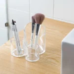 Transparent Acrylic Makeup Brush Storage Box Lipstick Organizer Cosmetic Holder for Vanity