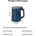 Electric Coffee Grinder with Stainless Steel Cup