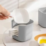 Dipping Sauce Dish Set of 6 Portable Sauce Bowls with Handle for Dips and Snacks