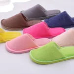 Long Plush Winter Cotton Slippers with EVA Sole for Men, Women, and Couples