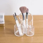 Transparent Acrylic Makeup Brush Storage Box Lipstick Organizer Cosmetic Holder for Vanity