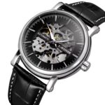Men’s Skeleton Automatic Watch – Leather Strap Mechanical Watch