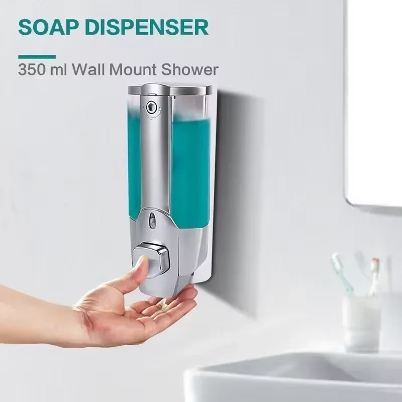 350ml Wall Mounted Liquid Soap Dispenser for Shampoo and Soap