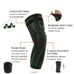Non Slip Sports Knee Pads Elastic Sleeve