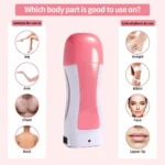 Roll On Wax Hair Removal Kit – LULAA Portable Wax Roller