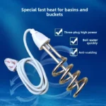 Stainless Steel Immersion Heater 2000W Water Heating Rod