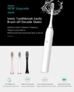Electric Sonic Adult Toothbrush – USB Rechargeable Waterproof Toothbrush