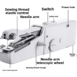 Portable Electric Sewing Machine – Mini Handheld Sewing Tool