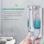 350ml Wall Mounted Liquid Soap Dispenser for Shampoo and Soap