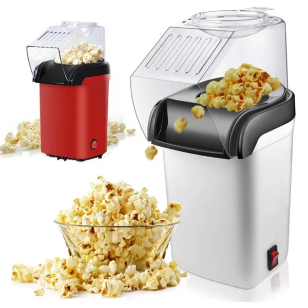 Electric Corn Popcorn Maker – Mini Hot Air Popcorn Machine