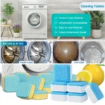 Effervescent Washing Machine Cleaner Tablets 12Pcs