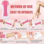Roll On Wax Hair Removal Kit – LULAA Portable Wax Roller