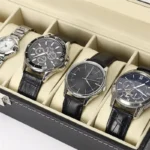 leather watch display box