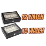 Leather Watch Display Box – Watch Collection Storage Organizer - Image 5