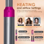 5 in 1 hair styling set straightener curler dryer hot comb