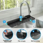 Faucet silicone pad for kitchen sink