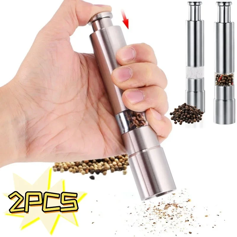 Adjustable salt and pepper grinder for kitchen