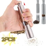 Adjustable salt and pepper grinder for kitchen