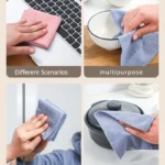 microfiber dishwashing towels soft lint free cleaning cloth